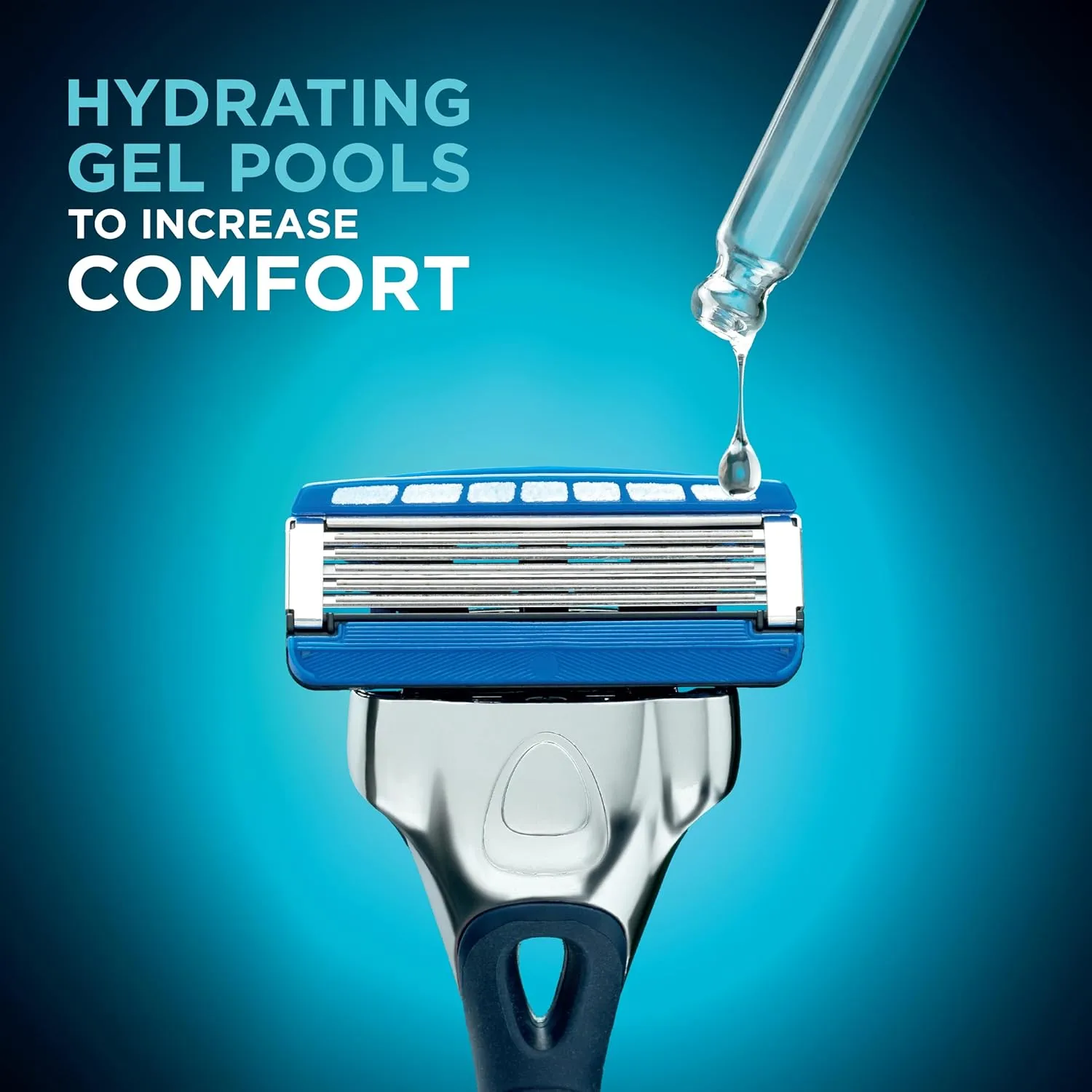 Wilkinson Sword Hydro 5 Men's Razor with 8 Carbon-Coated Blades, Hydrating Gel, & Precision Trimmer