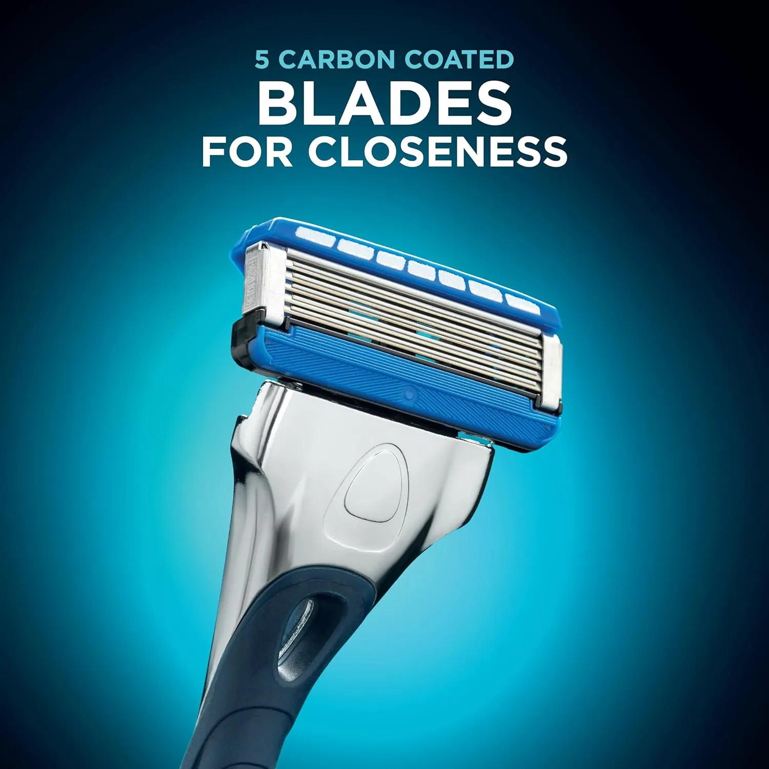 Wilkinson Sword Hydro 5 Men's Razor with 8 Carbon-Coated Blades, Hydrating Gel, & Precision Trimmer