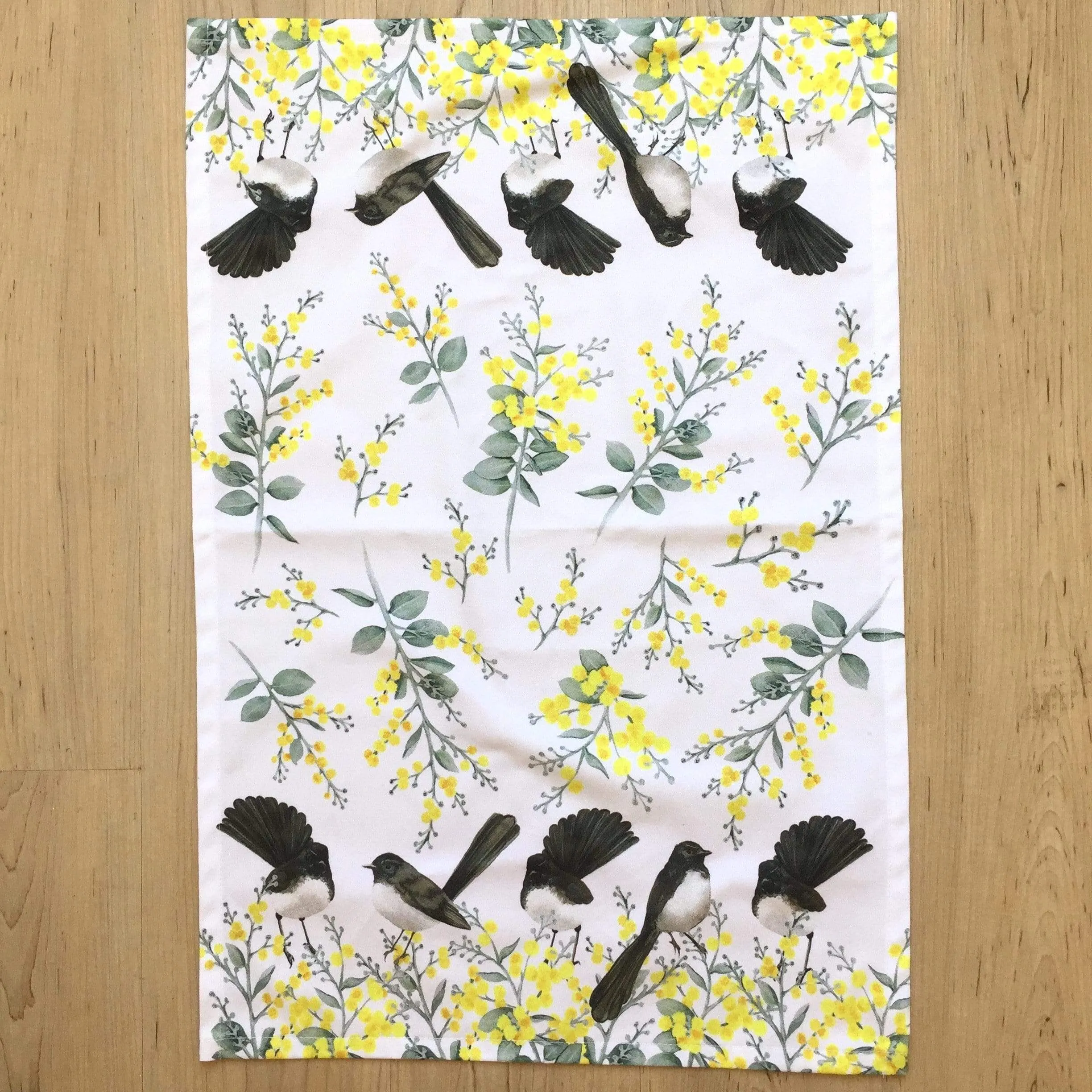 Willie Wagtail Tea towel