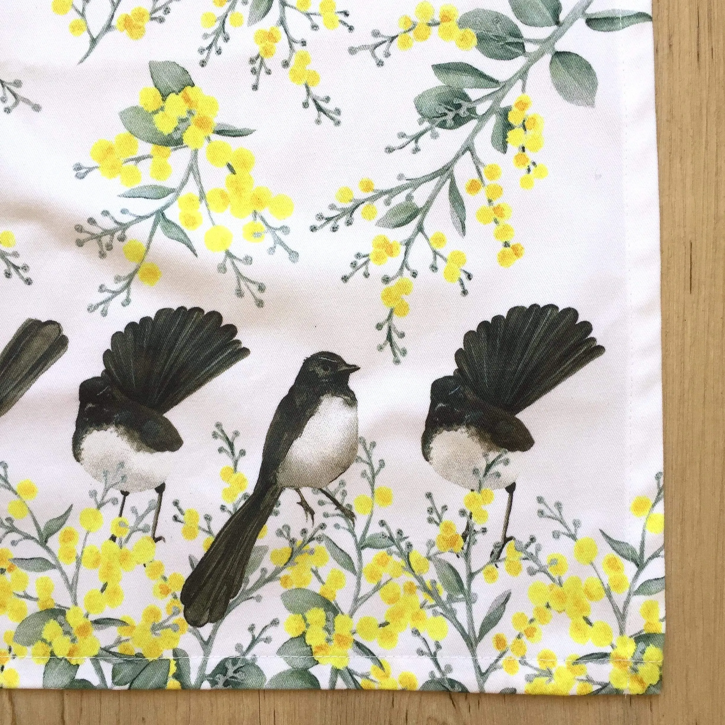 Willie Wagtail Tea towel